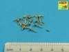 Aber 16105 Wing nuts with turned bolt x 12 pcs. 1/16